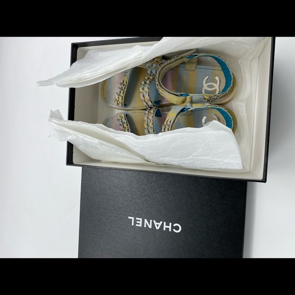 Chanel Dad Sandals in Rainbow Pastels Colors - Picture 6 of 8